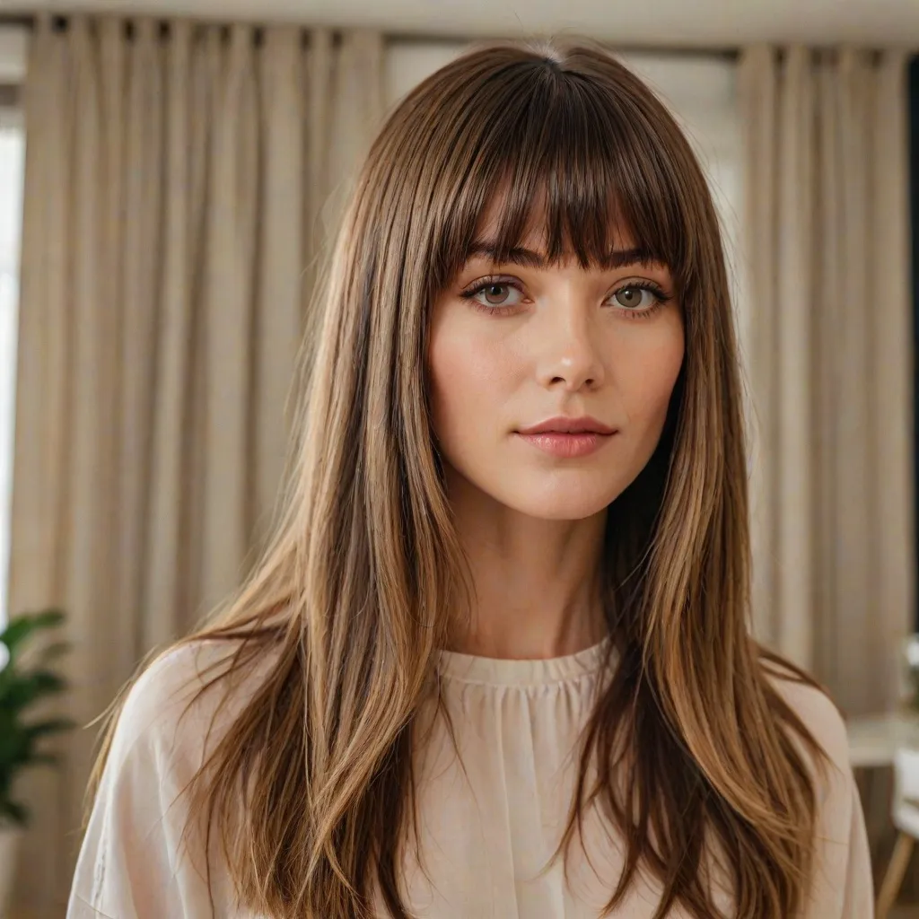 Curtain bangs na prostych włosach – jak uzyskać idealny look?